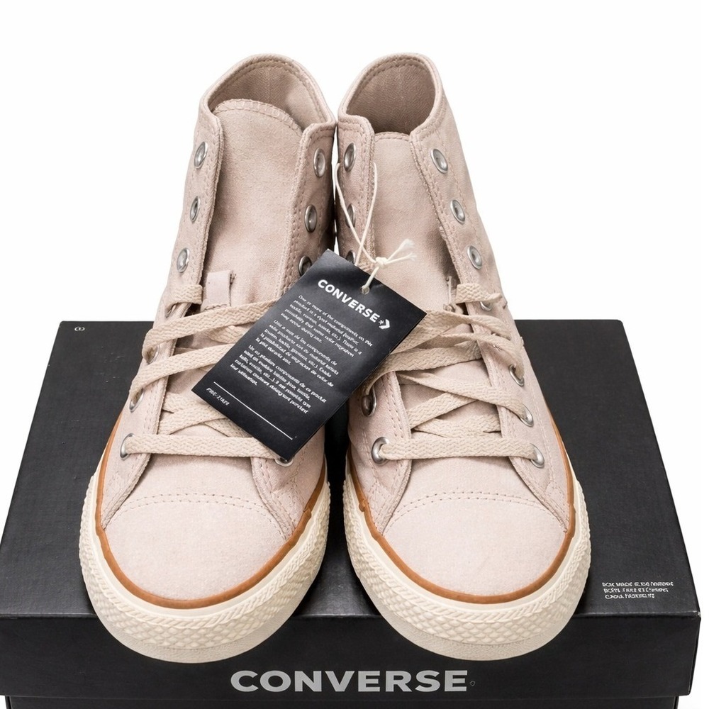 Converse Chuck Taylor All Star Lux High Top Beige Sand Mens 10 Womens 12 A11454C - Picture 2 of 8